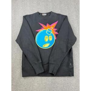 The Hundreds Adam Bomb Crewneck Sweatshirt Men's Small Black Pullover Streetwear